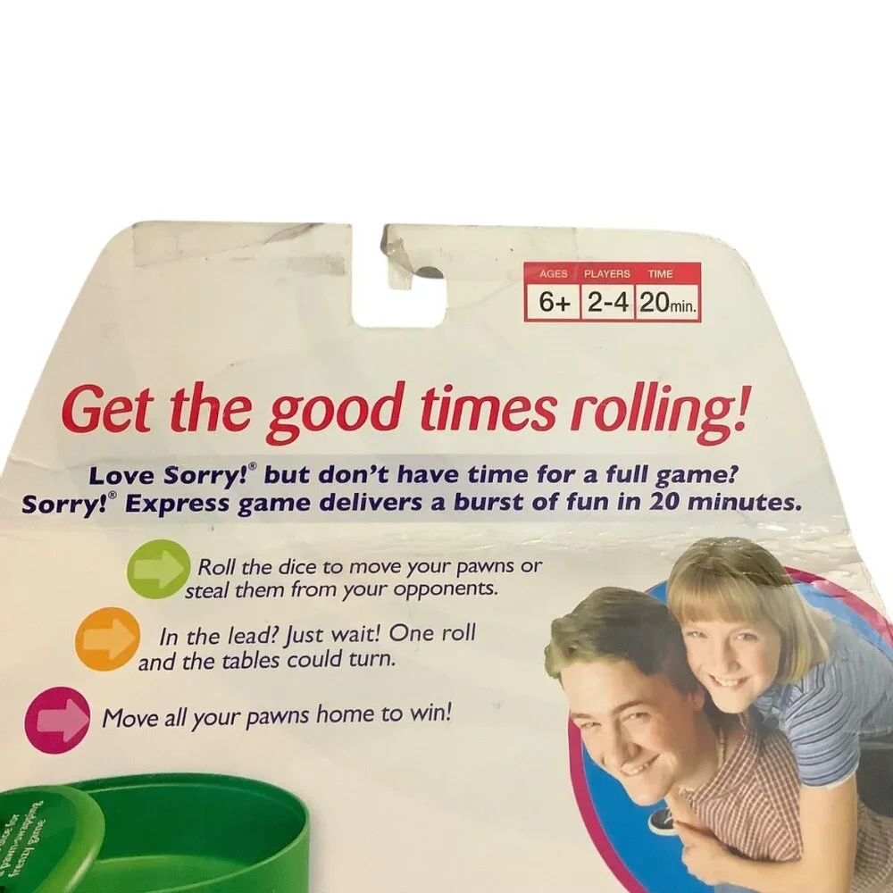 Sorry! Express Board Game For‎ Family Ages 6+ By Parker Brothers